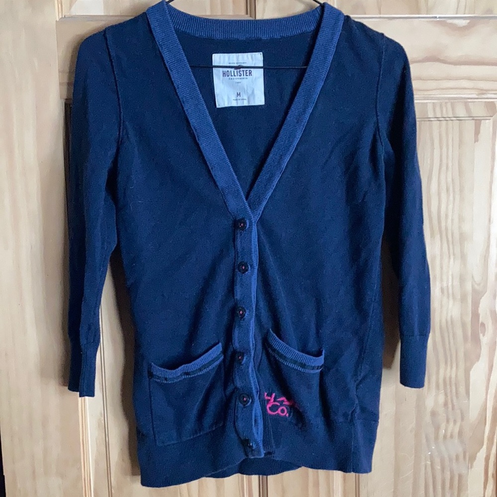 Hollister size M Navy Cardigan